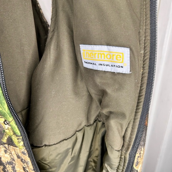 Remington Camo Insulated Hunting Overalls Bibs Thermore XL Realtree Style - Picture 5 of 8